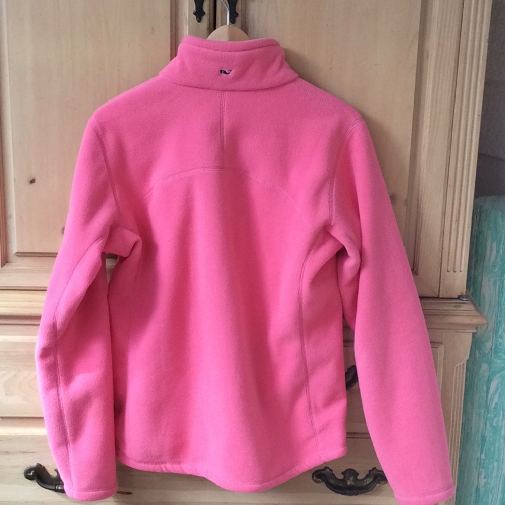 💕HOST PICK💕Vineyard Vines Pink Fleece Zip Up Jacket  -Medium - Picture 2 of 7
